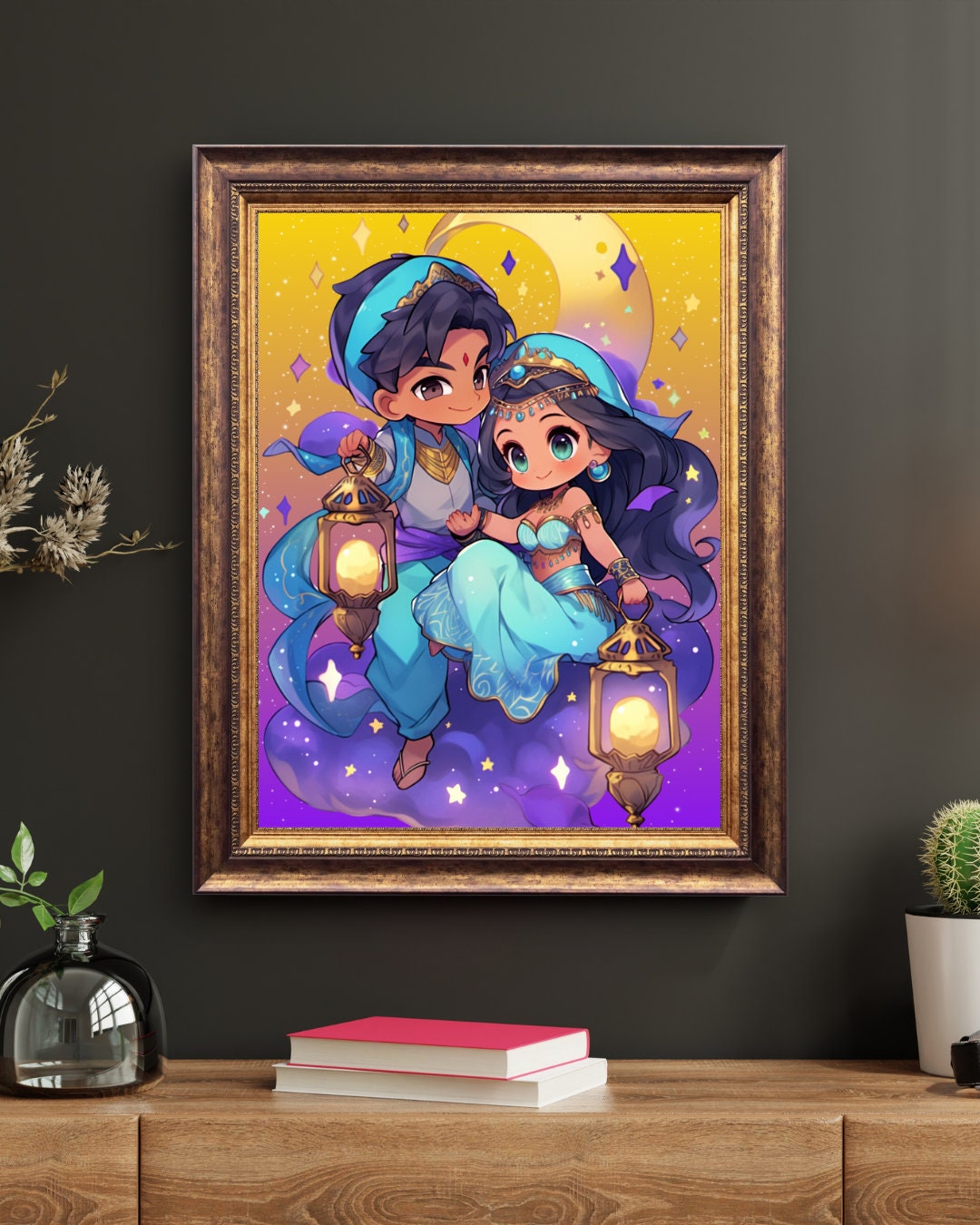 Enchanted Flight: Chibi Royal Adventurers Art Print