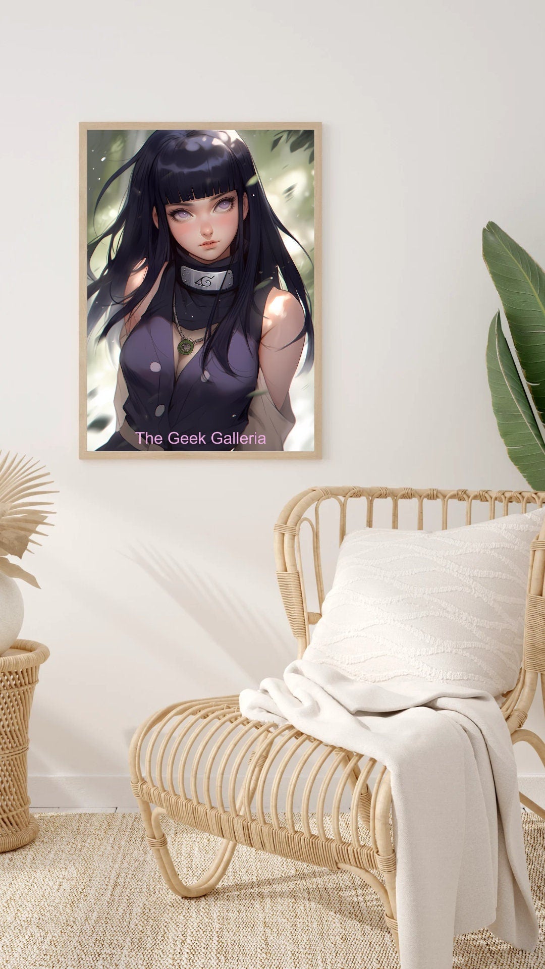 Ninja in the Wind, Art Print, Anime Poster, Waifu, Anime Art