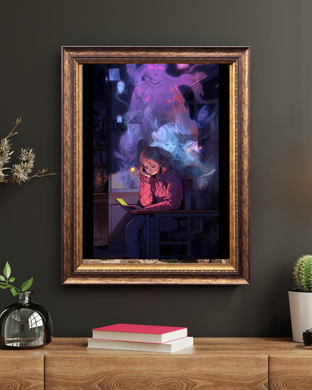 Inner Echoes: Social Anxiety Art Print