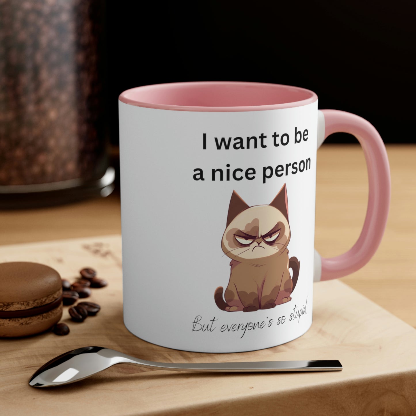 Grouchy Cat Mug, Funny Coffee Cup, Sarcastic Quote, Sassy Cat, Snarky Gift, Humorous Mug, Grouchy Cat Lover, Cat Lover Gift