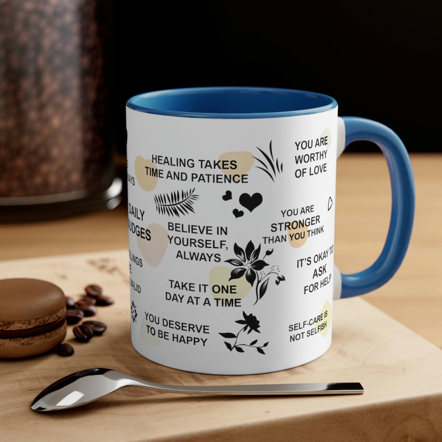 Inspiring Mental Health Coffee Mug - This 11oz coffee mug is perfect for your daily affirmations and to inspire your mental well-being.
