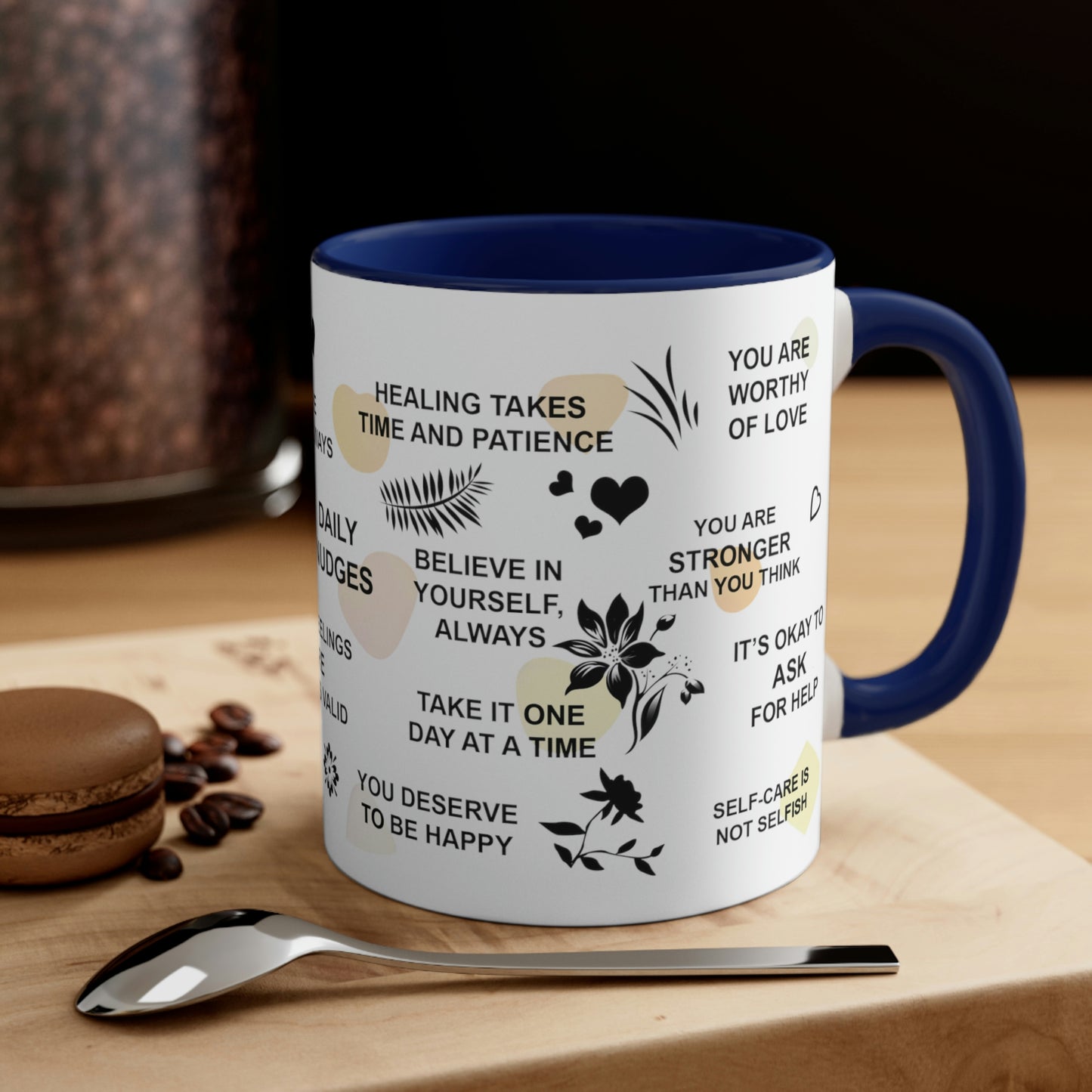 Inspiring Mental Health Coffee Mug - This 11oz coffee mug is perfect for your daily affirmations and to inspire your mental well-being.