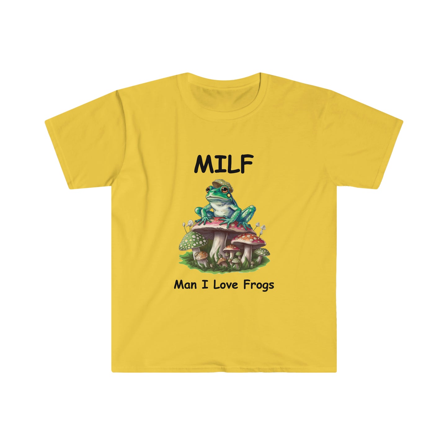 MILF Tshirt, Funny MILF Froggy Shirt, Frog Lover Shirt, Cottagecore Froggy Tee, Toad Shirt, Unisex T-shirt,Cottagecore Frog, Mushroom
