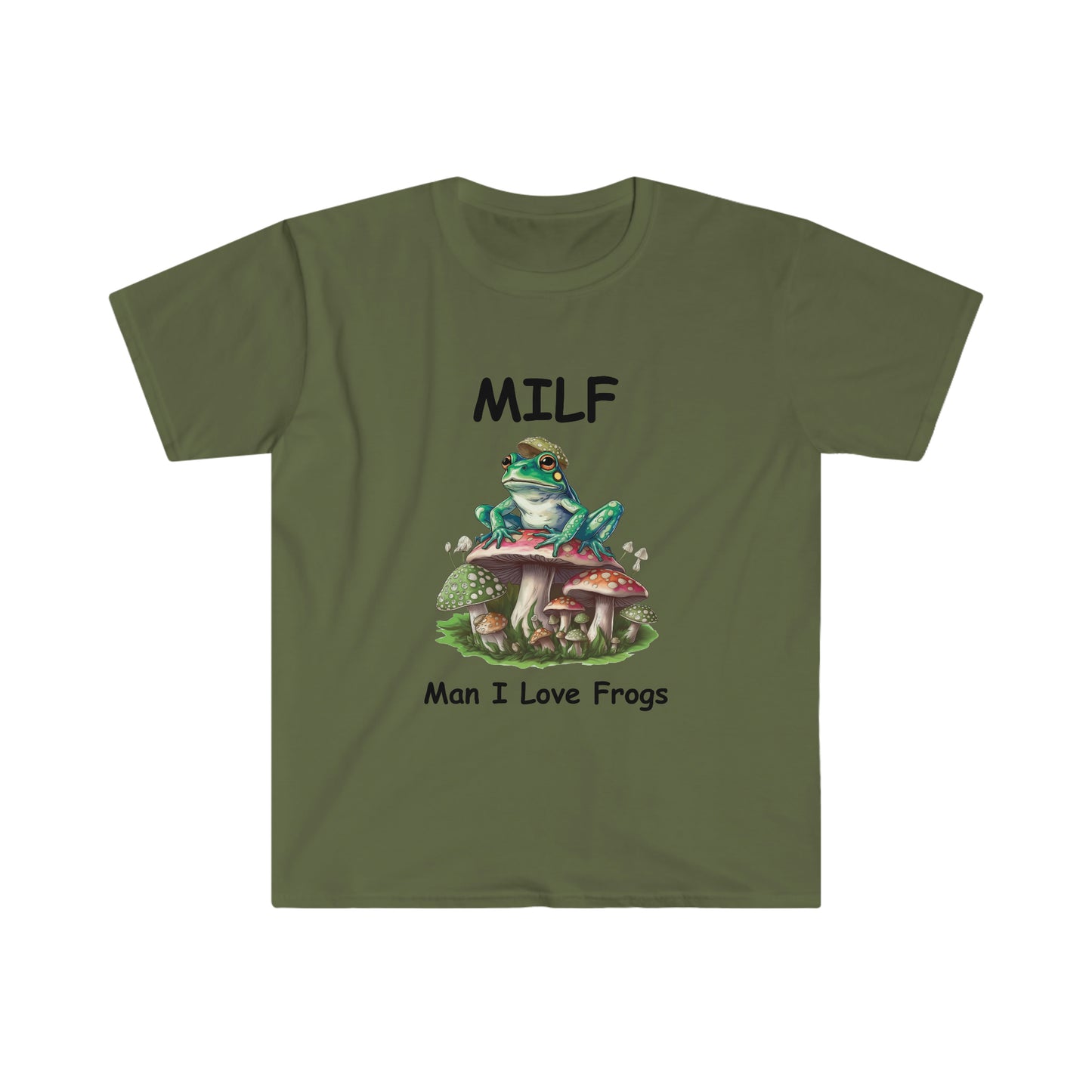 MILF Tshirt, Funny MILF Froggy Shirt, Frog Lover Shirt, Cottagecore Froggy Tee, Toad Shirt, Unisex T-shirt,Cottagecore Frog, Mushroom