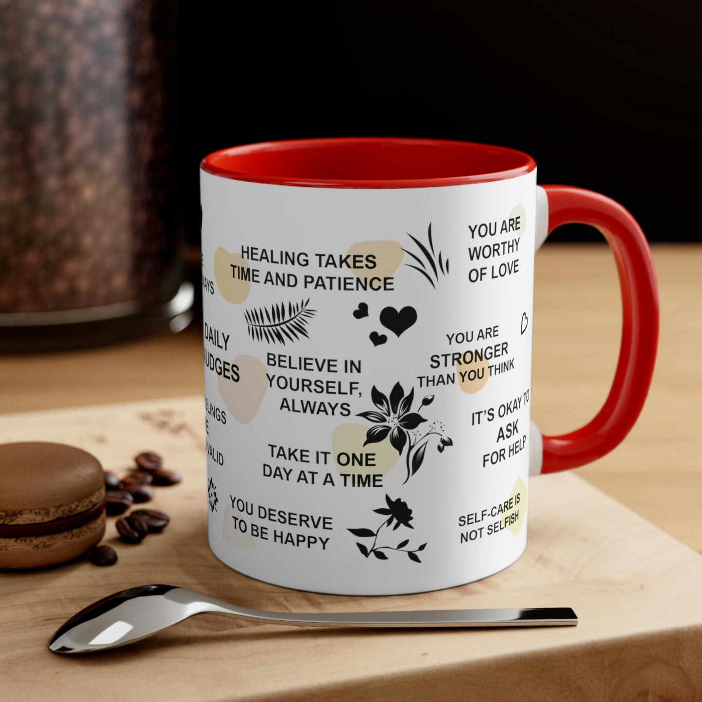 Inspiring Mental Health Coffee Mug - This 11oz coffee mug is perfect for your daily affirmations and to inspire your mental well-being.