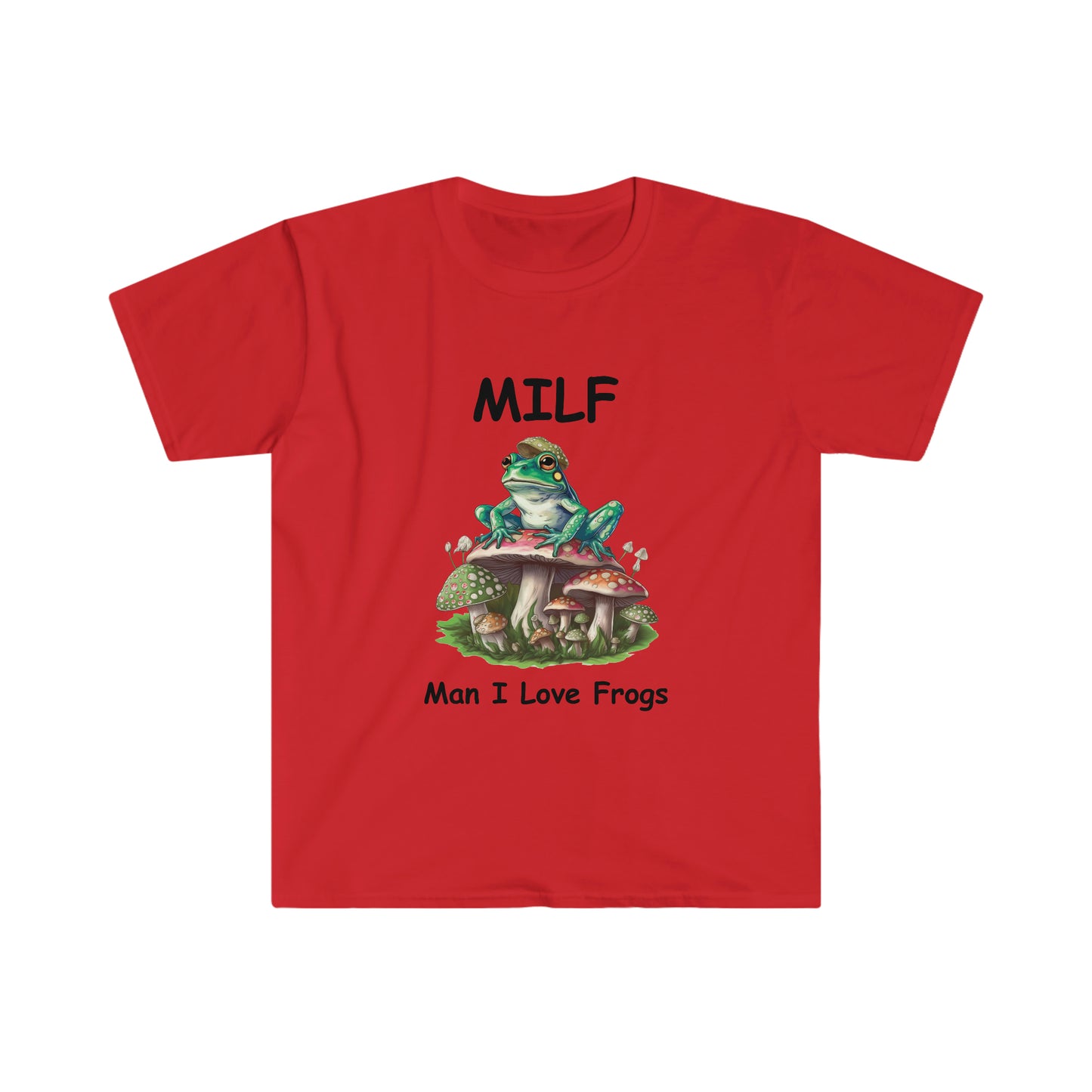 MILF Tshirt, Funny MILF Froggy Shirt, Frog Lover Shirt, Cottagecore Froggy Tee, Toad Shirt, Unisex T-shirt,Cottagecore Frog, Mushroom