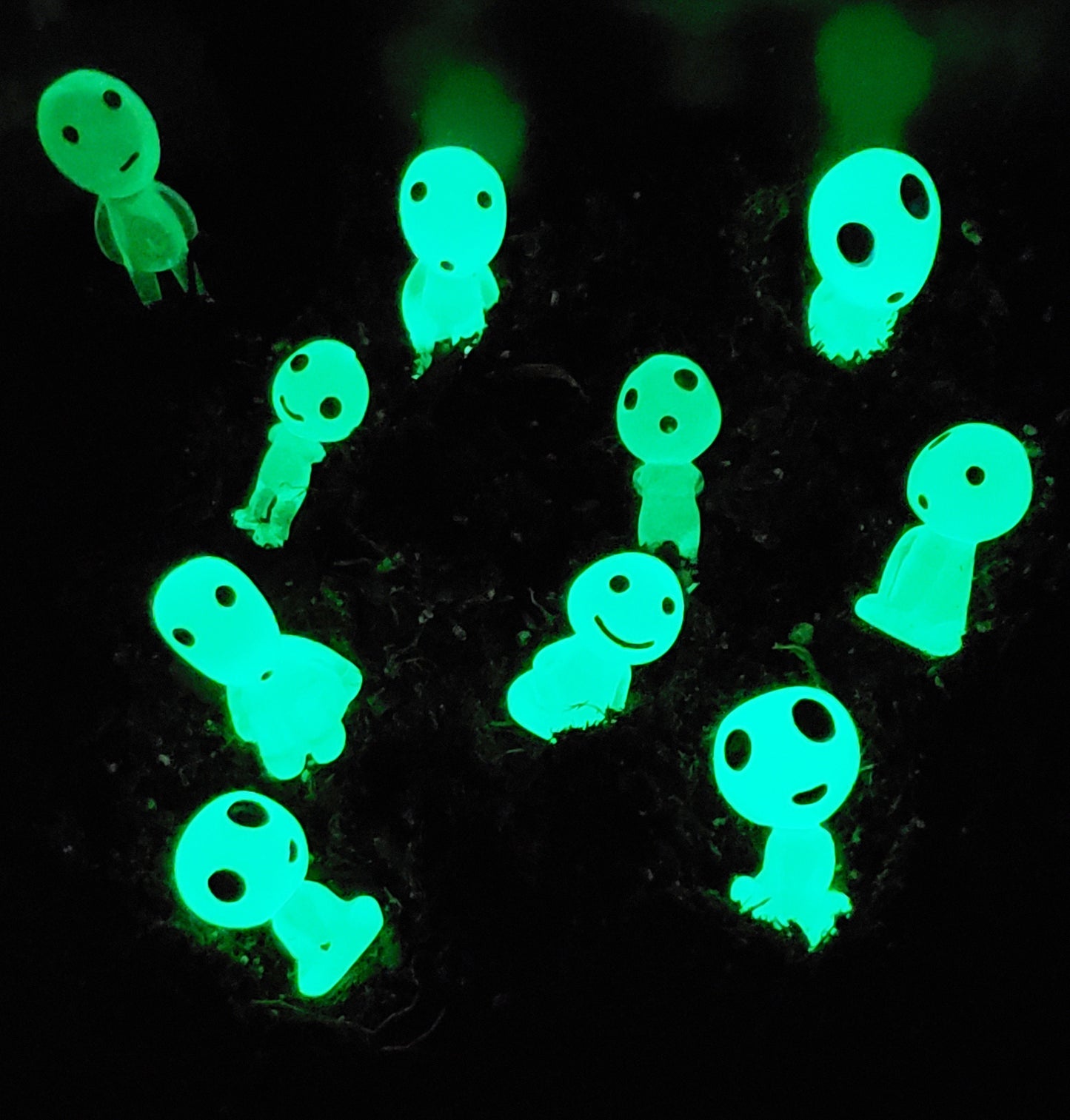 Luminous Tree Spirits: Elf Ghost Fairy Garden Miniature Figurines - Resin Craft Dollhouse Bonsai Decor Terrarium Halloween Home and Garden