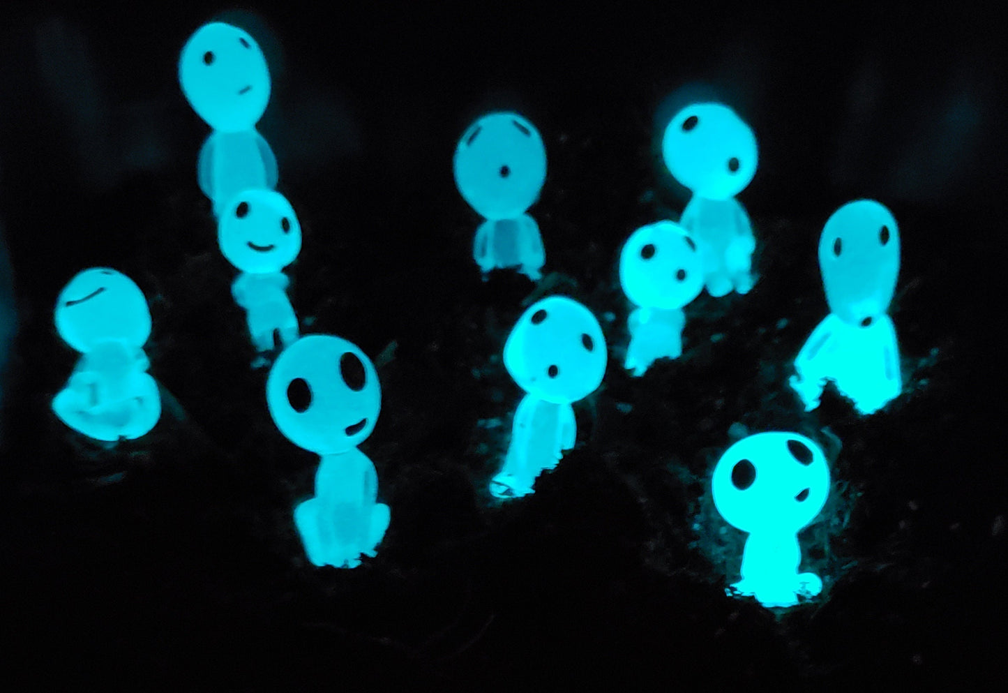 Luminous Tree Spirits: Elf Ghost Fairy Garden Miniature Figurines - Resin Craft Dollhouse Bonsai Decor Terrarium Halloween Home and Garden