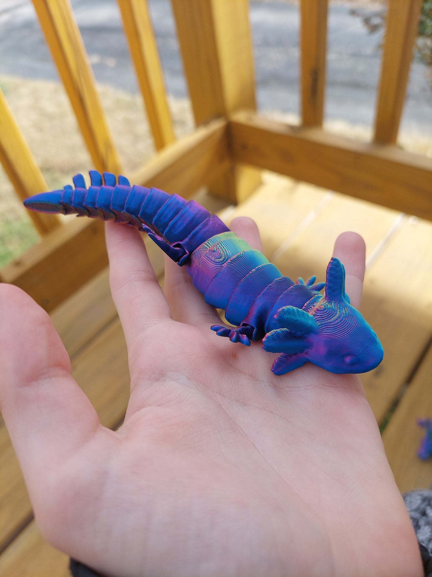 3D-Printed Articulated Axolotl