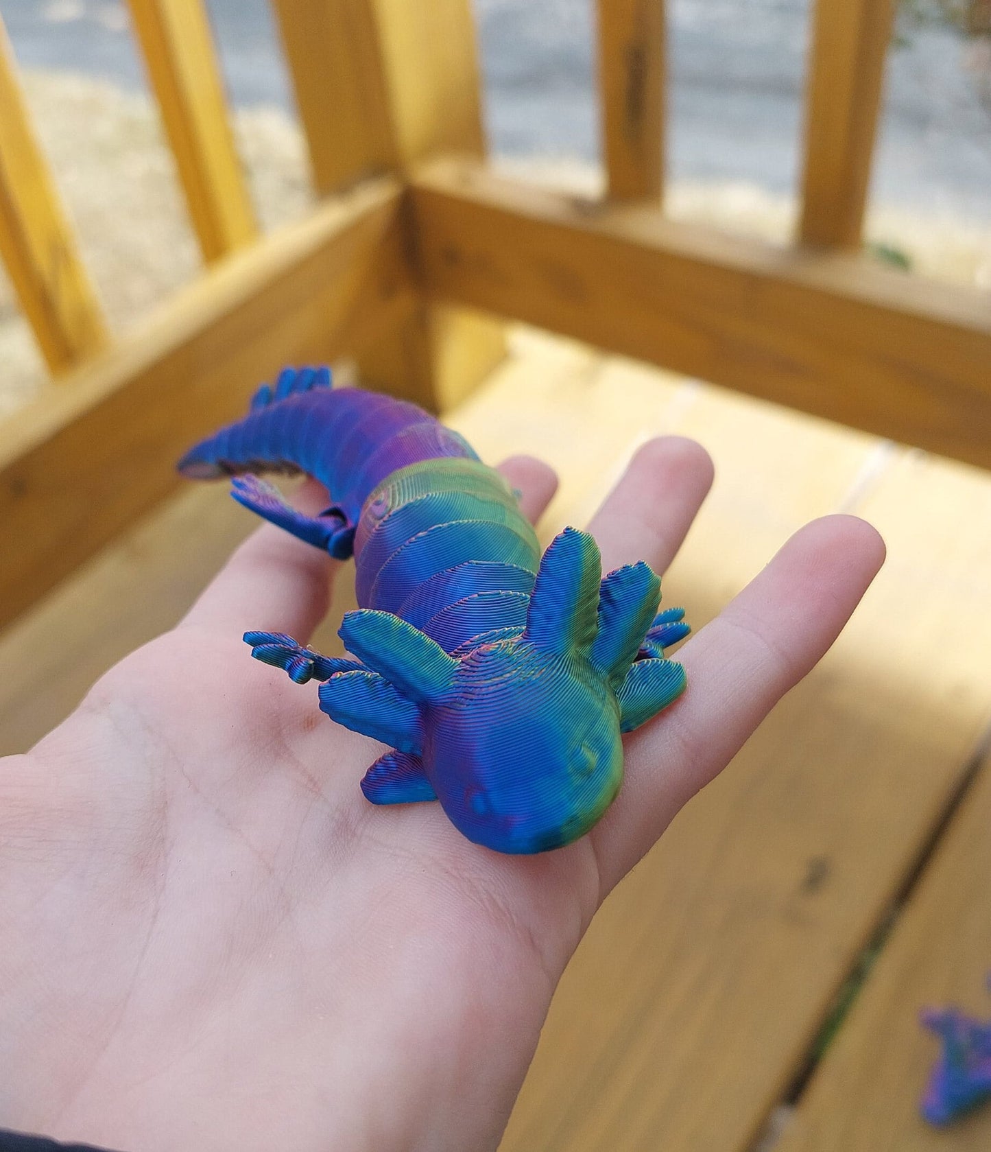 3D-Printed Articulated Axolotl