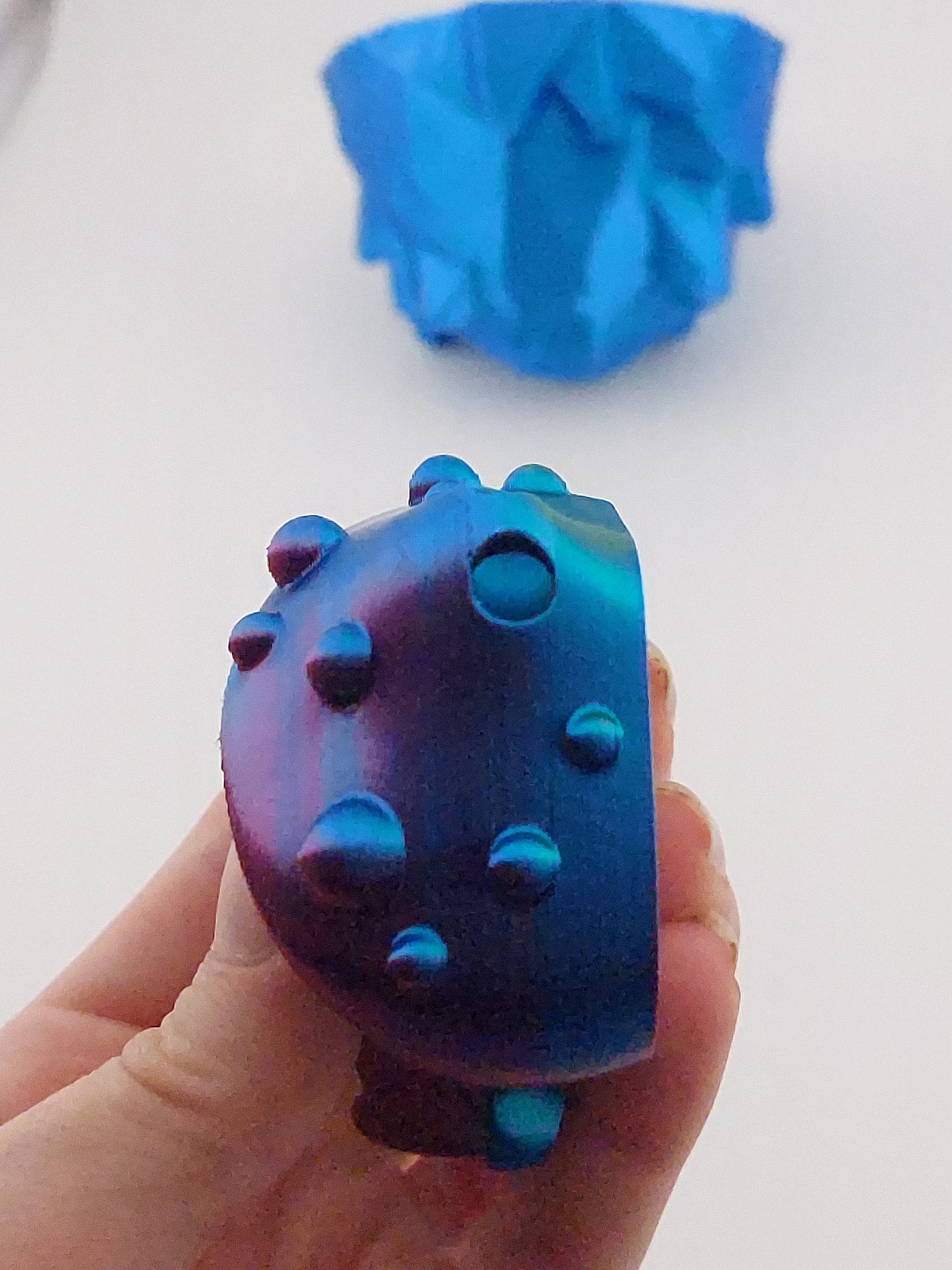 1 Articulated Forest Pixie Mushroom-- Keychain Decor Gift - 3D Printed Fidget Fantasy Creature - Customizable Colors - Authorized Seller