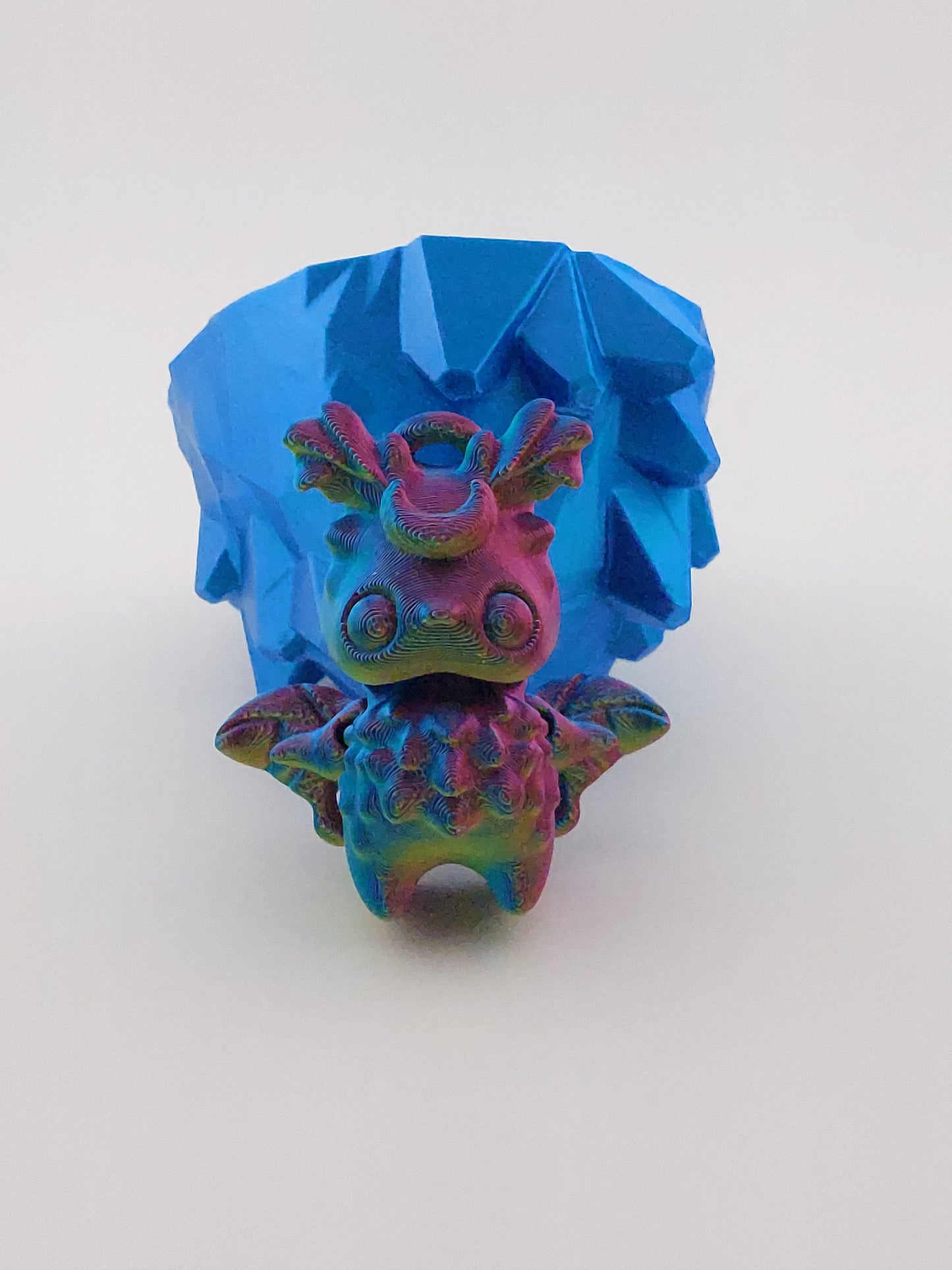 1 Articulated Forest Moth Man Pixie -- Keychain Decor Gift - 3D Printed Fidget Fantasy Creature - Customizable Colors - Authorized Seller