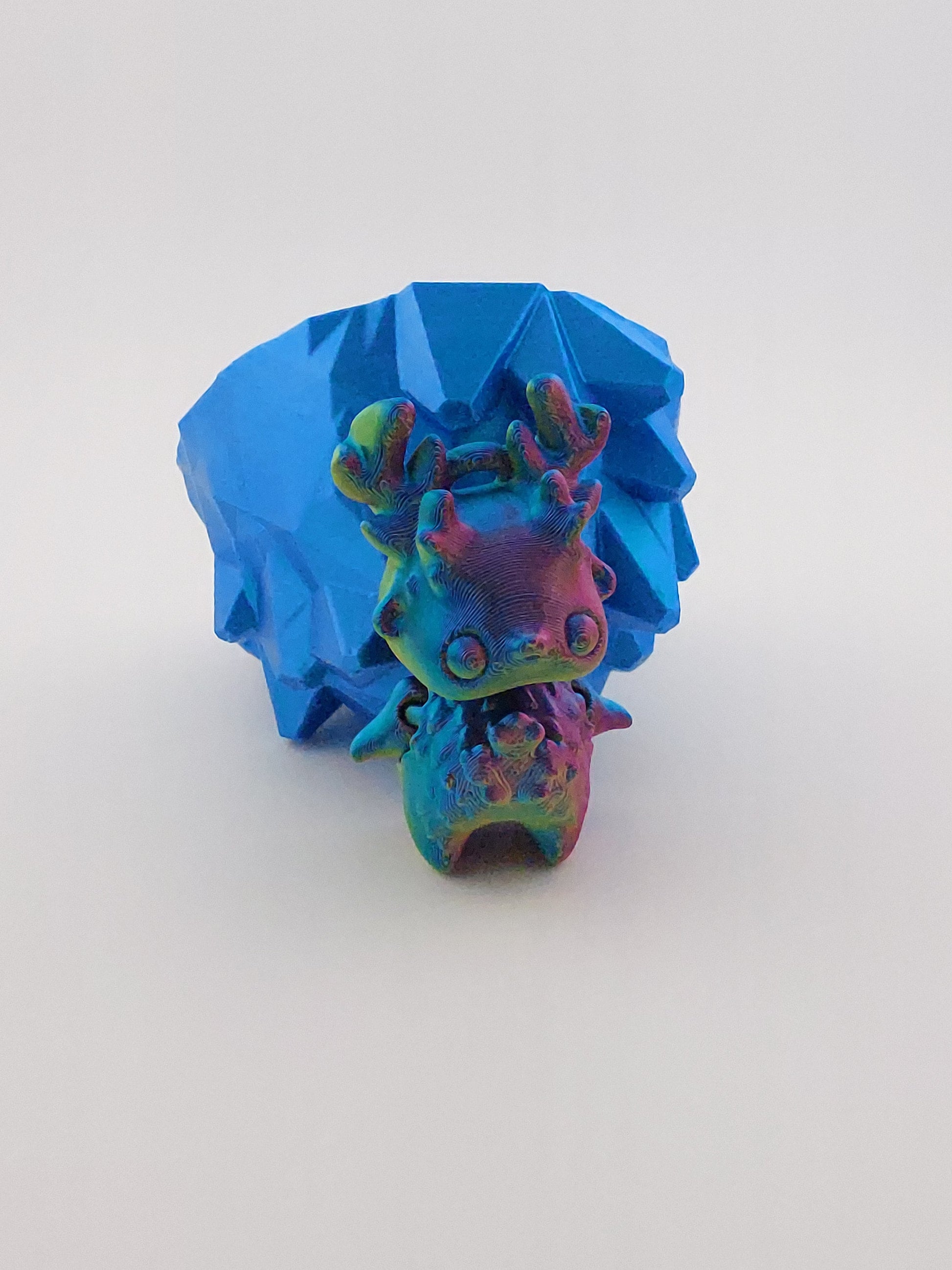 1 Articulated Forest Deer Pixie -- Keychain Decor Gift - 3D Printed Fidget Fantasy Creature - Customizable Colors - Authorized Seller