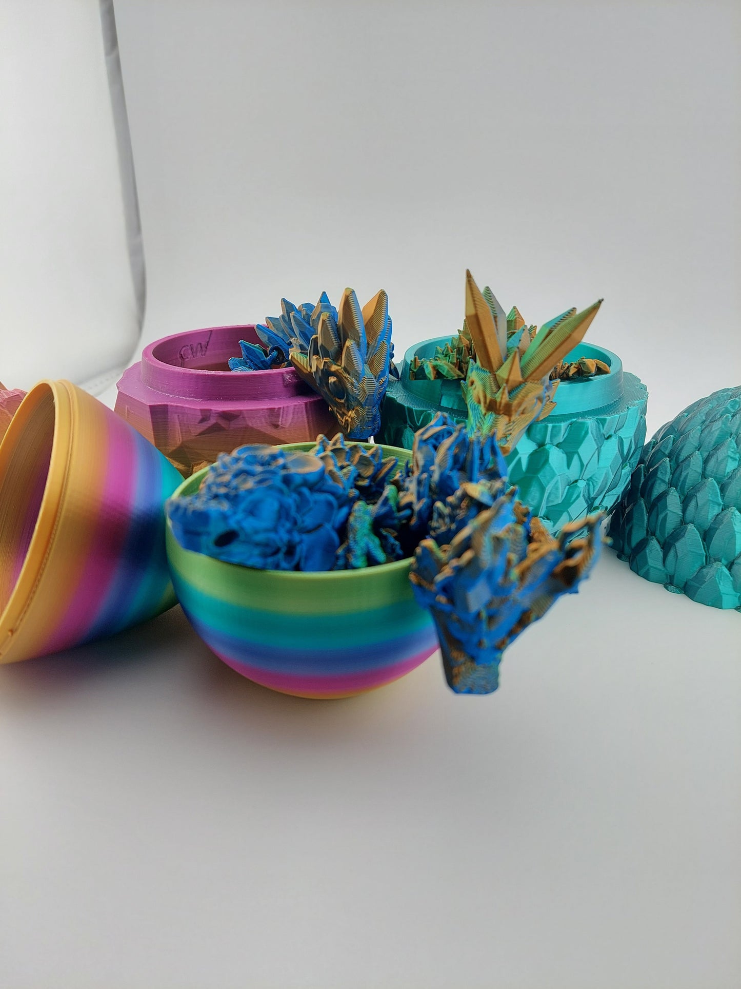 Mystery Tadlings Dragon Eggs - Articulated Dragons - 3 Different Eggs - Different Dragons - ~6 Inches