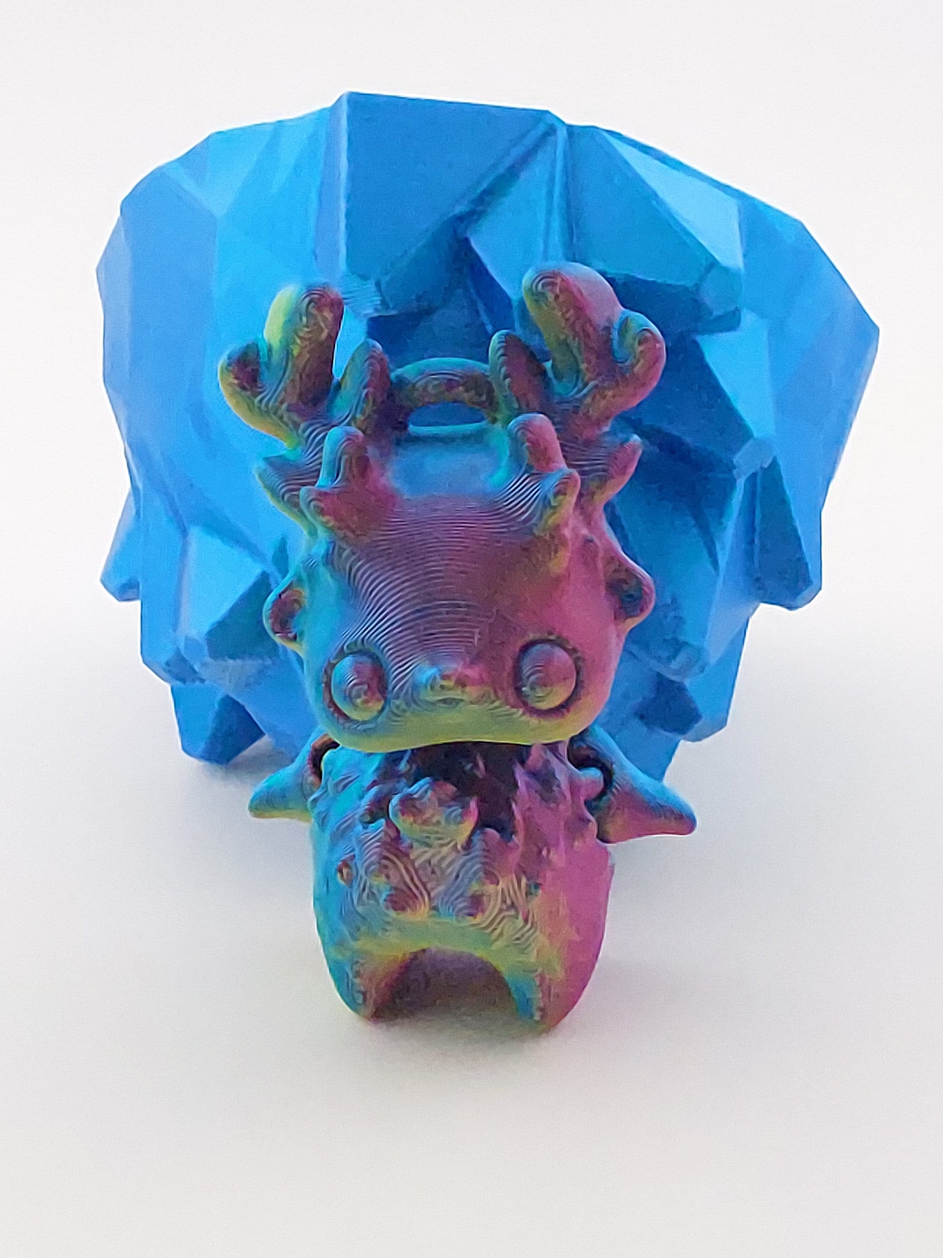 1 Articulated Forest Deer Pixie -- Keychain Decor Gift - 3D Printed Fidget Fantasy Creature - Customizable Colors - Authorized Seller