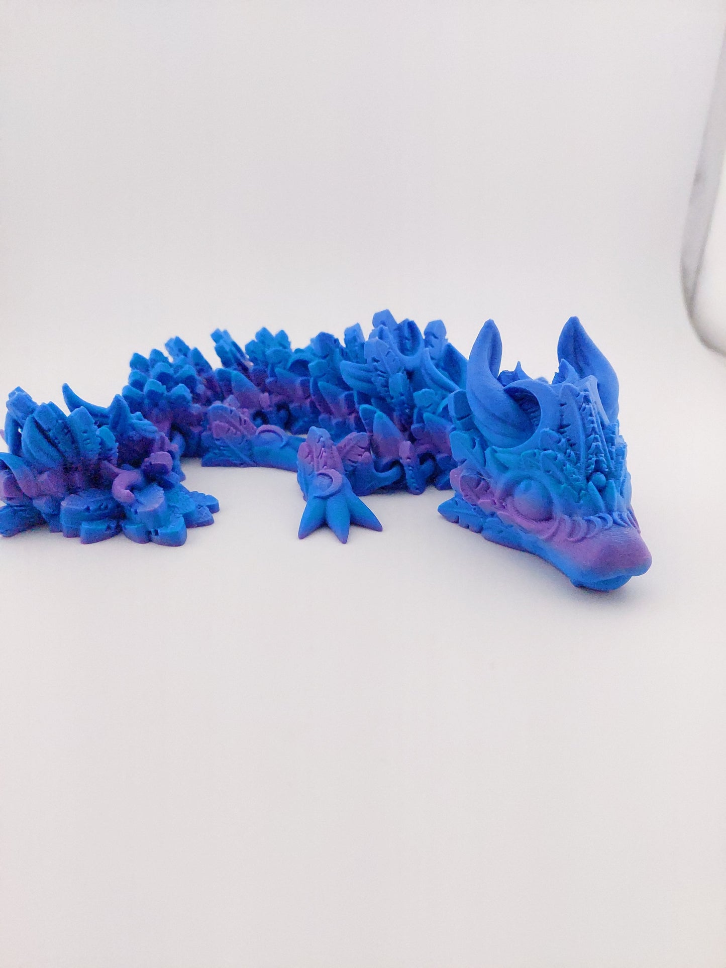 Articulated Lunar Moon Baby Dragon - Flexible Sensory Toy - Unique Gift