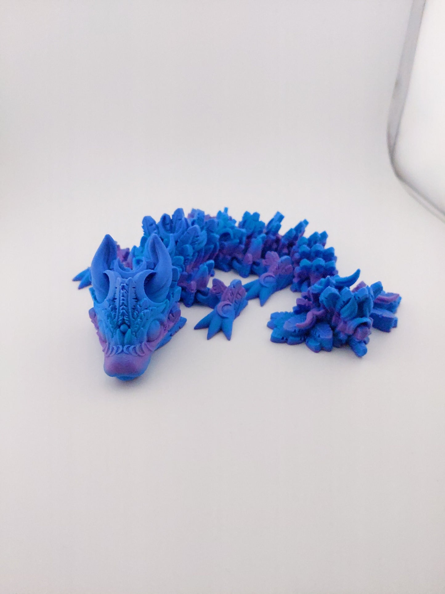 Articulated Lunar Moon Baby Dragon - Flexible Sensory Toy - Unique Gift