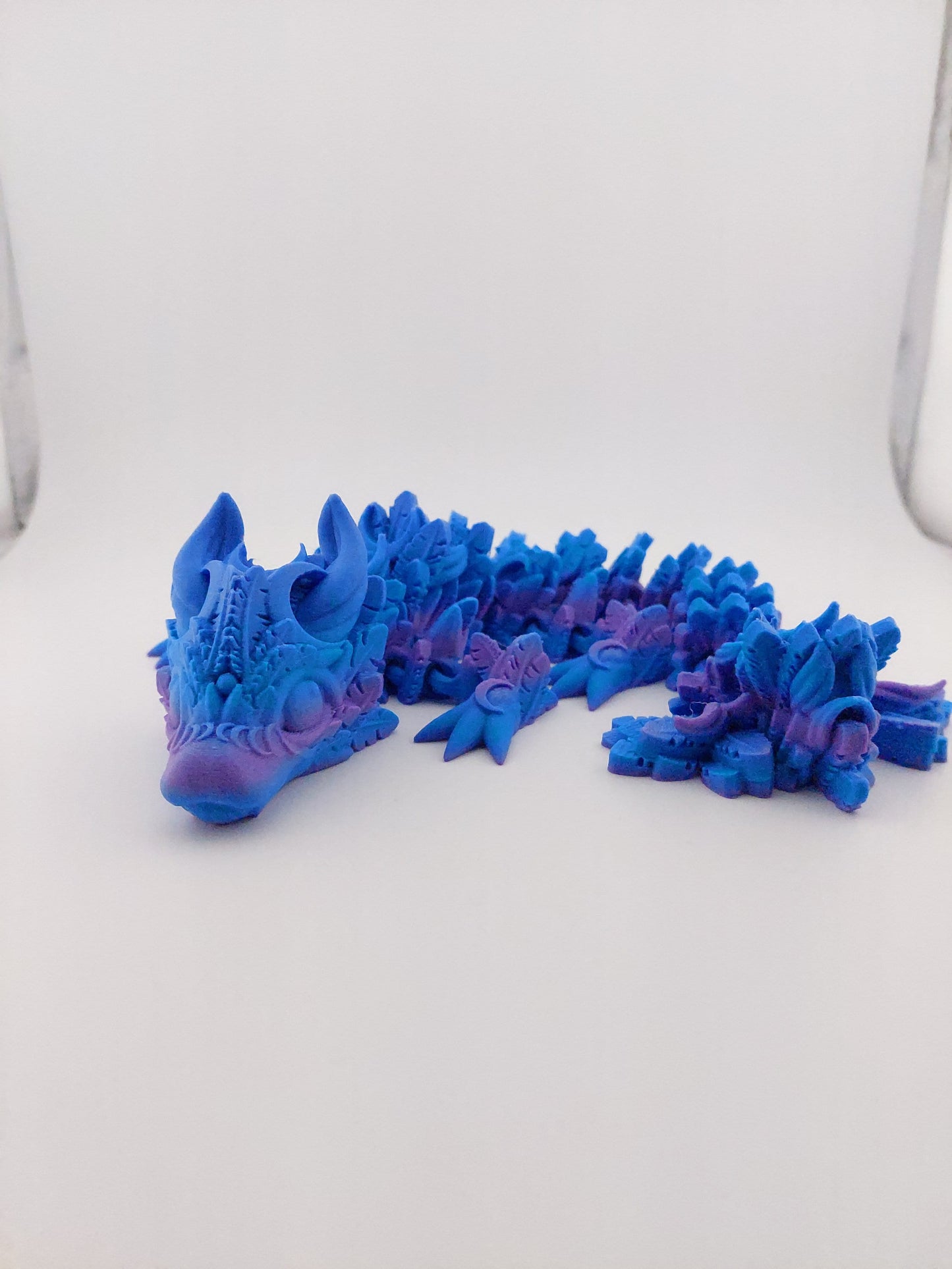 Articulated Lunar Moon Baby Dragon - Flexible Sensory Toy - Unique Gift