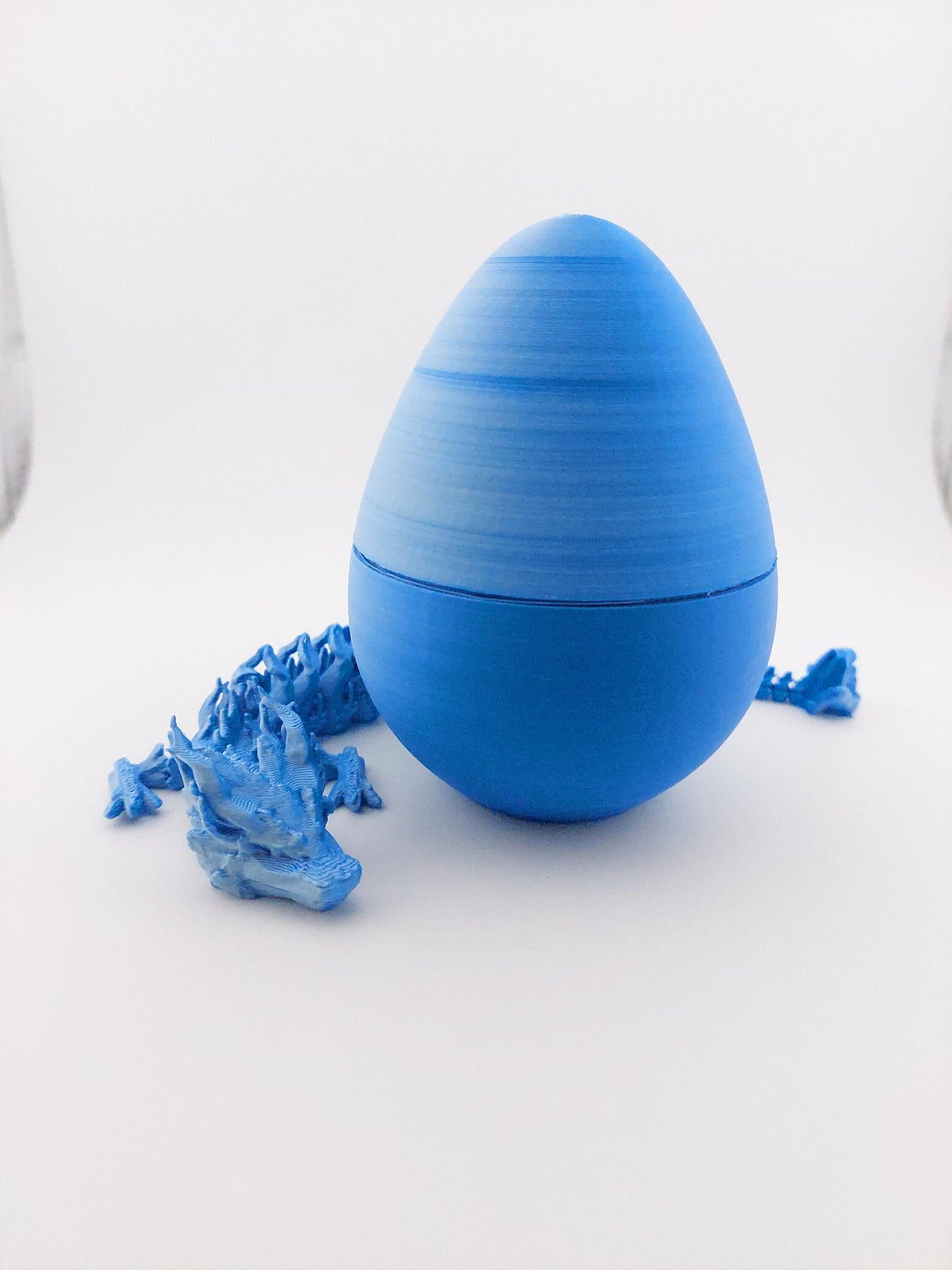 12 Inch Woodland Dragon And Matching Egg! - Sensory Stress Fidget - Articulated - Cinderwing3d - 3D Printed Dragon - Unique Gift