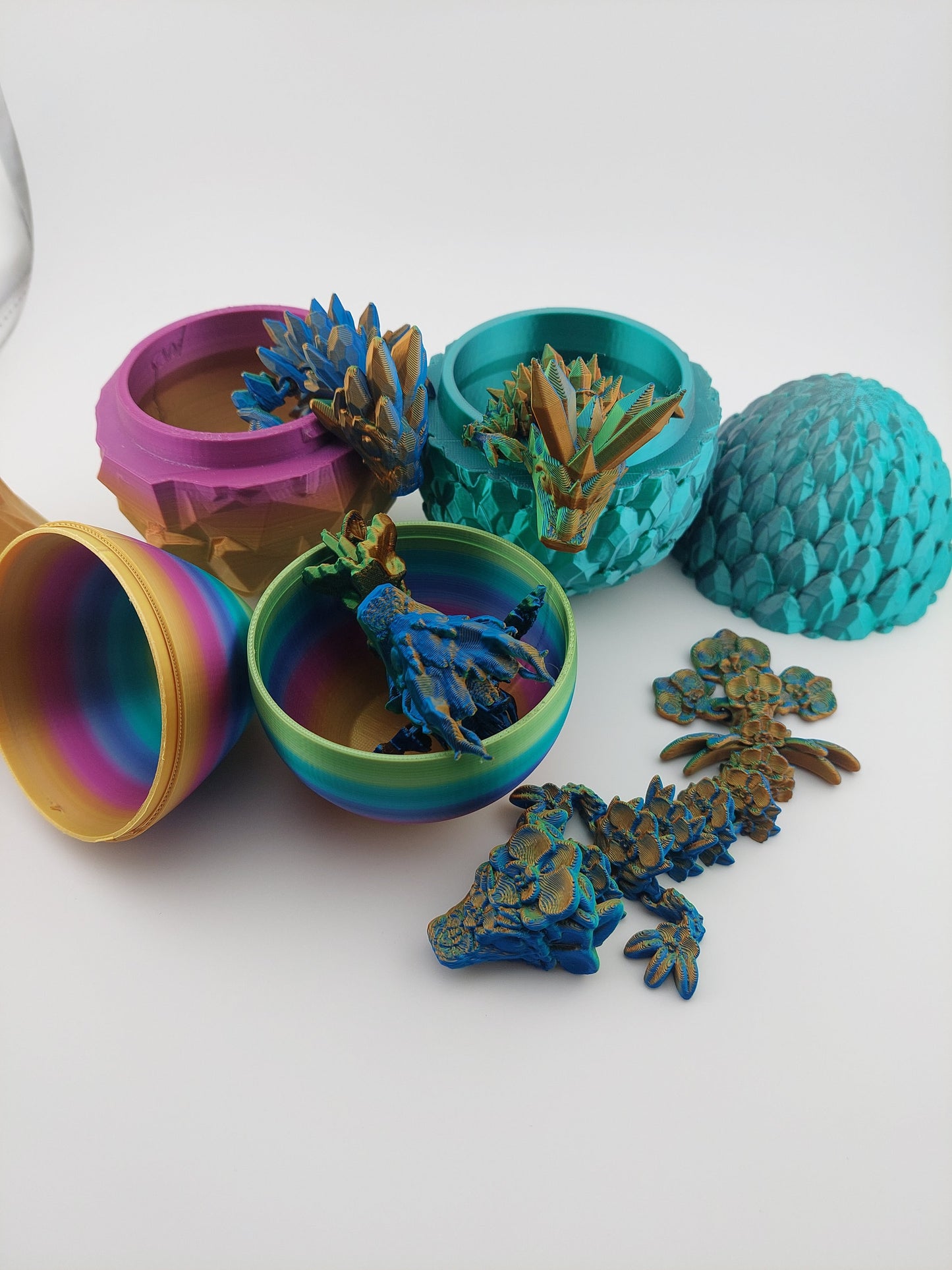 Mystery Tadlings Dragon Eggs - Articulated Dragons - 3 Different Eggs - Different Dragons - ~6 Inches