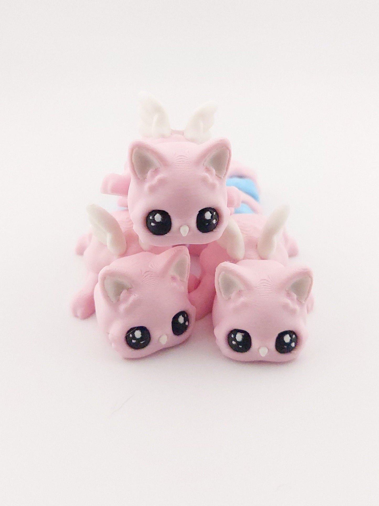 1 Articulated Cat Meowl 5 Inches - Decor Gift - 3D Printed Fidget Fantasy Creature - Customizable Colors - Authorized Seller