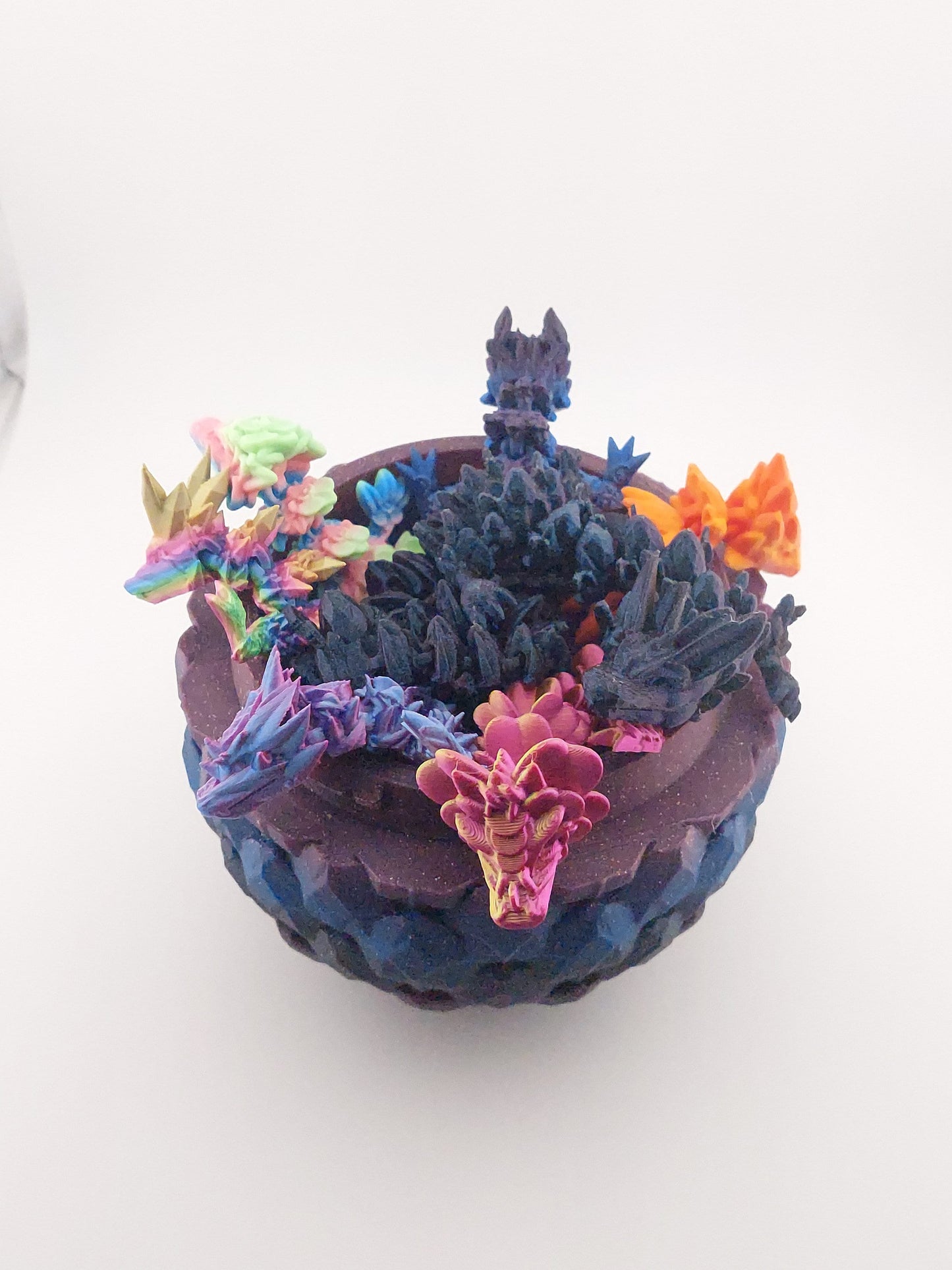 12 Inch 8 Styles of Dragons And Matching Egg! - Sensory Stress Fidget - Articulated - Cinderwing3d - 3D Printed Dragon - Unique Gift