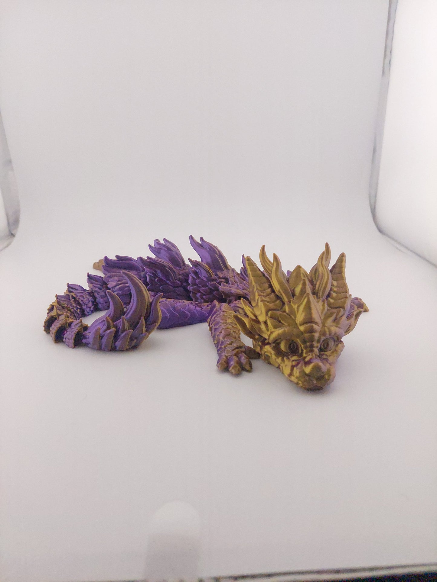 1 Articulated Baby Dragon - 3D Printed Fidget Fantasy Creature - Customizable Colors