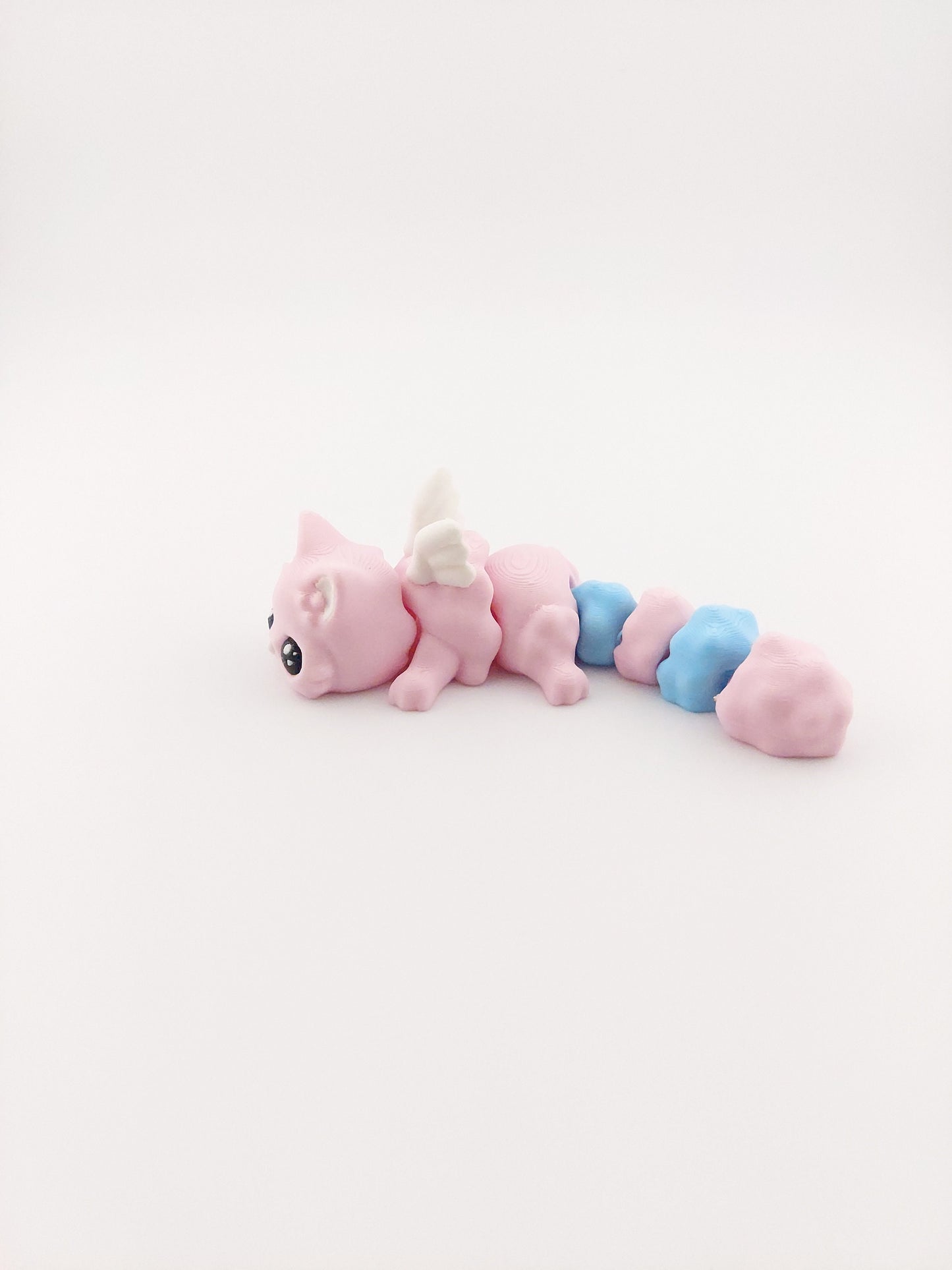 1 Articulated Cat Meowl 5 Inches - Decor Gift - 3D Printed Fidget Fantasy Creature - Customizable Colors - Authorized Seller