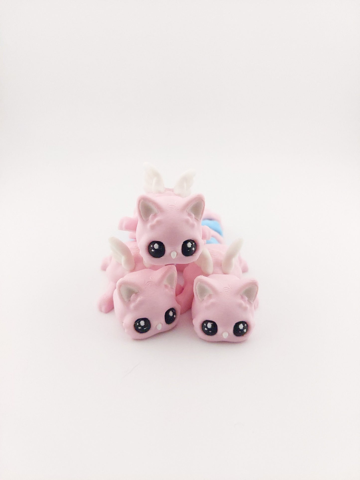 1 Articulated Cat Meowl 5 Inches - Decor Gift - 3D Printed Fidget Fantasy Creature - Customizable Colors - Authorized Seller