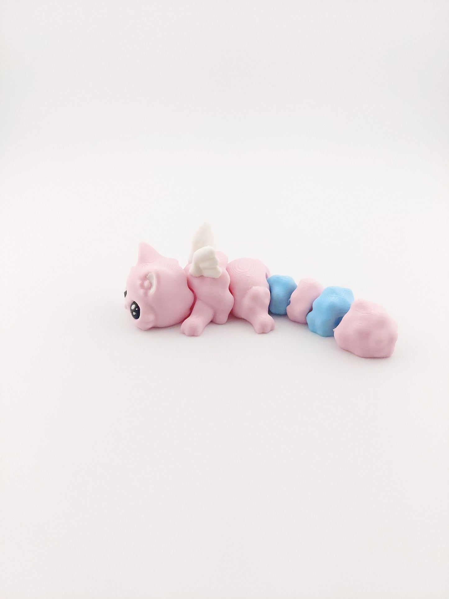 1 Articulated Cat Meowl 5 Inches - Decor Gift - 3D Printed Fidget Fantasy Creature - Customizable Colors - Authorized Seller