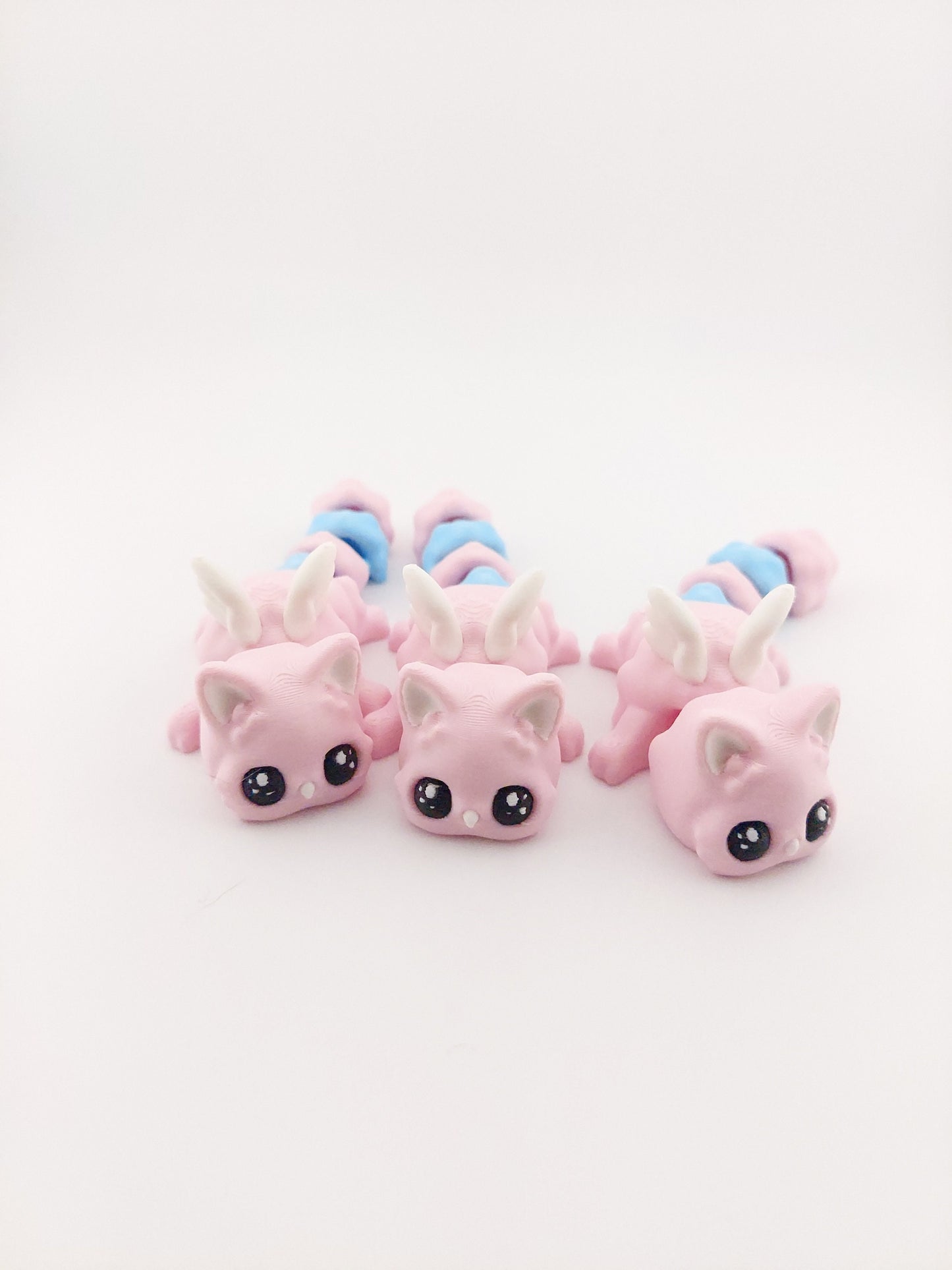 1 Articulated Cat Meowl 5 Inches - Decor Gift - 3D Printed Fidget Fantasy Creature - Customizable Colors - Authorized Seller