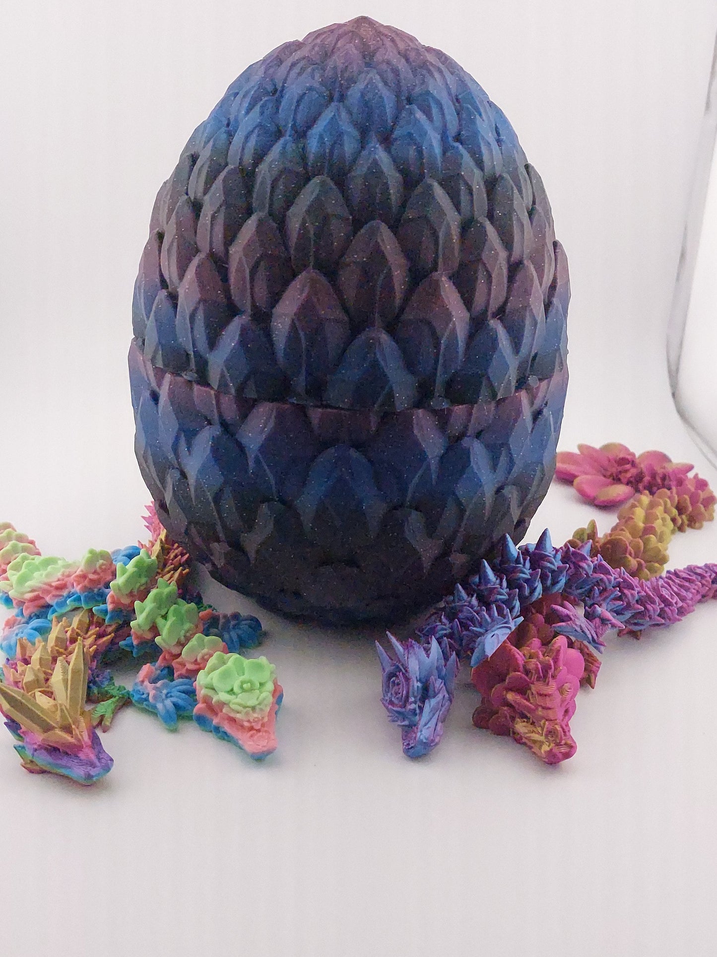 12 Inch 8 Styles of Dragons And Matching Egg! - Sensory Stress Fidget - Articulated - Cinderwing3d - 3D Printed Dragon - Unique Gift