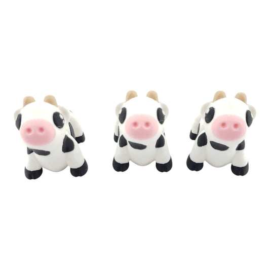 1 Articulated Painted Baby Cow - 3D Printed Fidget Fantasy Creature - Customizable Colors - Zou 3d