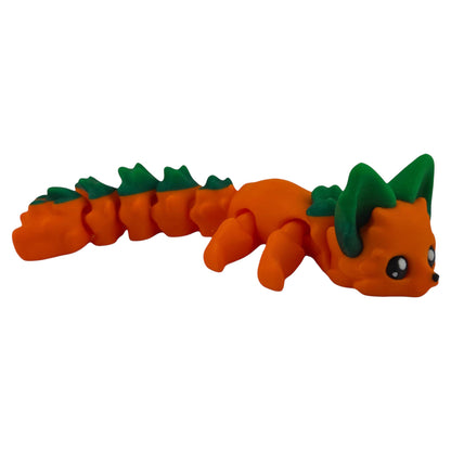 Pumpkin Fox - 7.5" 3D Printed Collectible