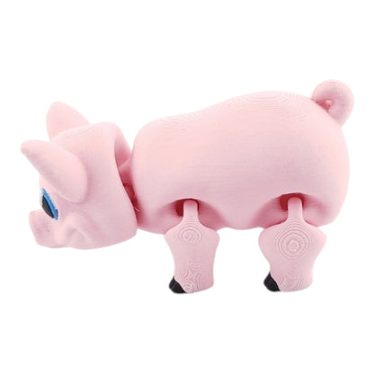 Flexi Pig - 3D Printed Fidget Fantasy Creature - Authorized Seller - Articulated Toy Figure