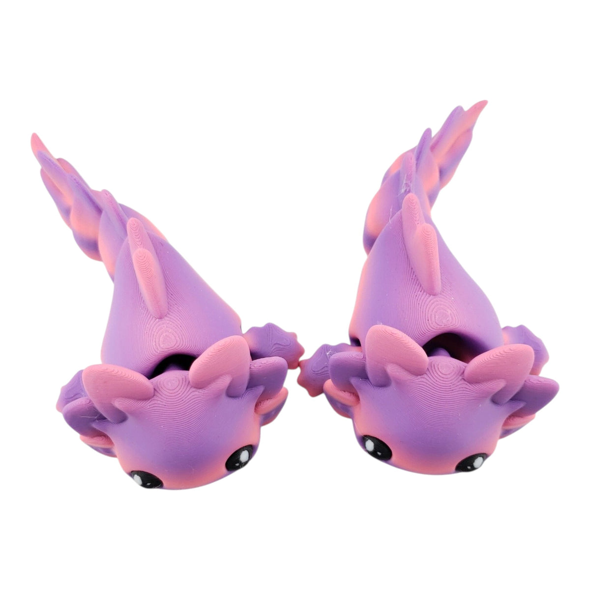1 Articulated Axolotl -- Keychain Decor Gift - 3D Printed Fidget Fantasy Creature - Customizable Colors - Authorized Seller