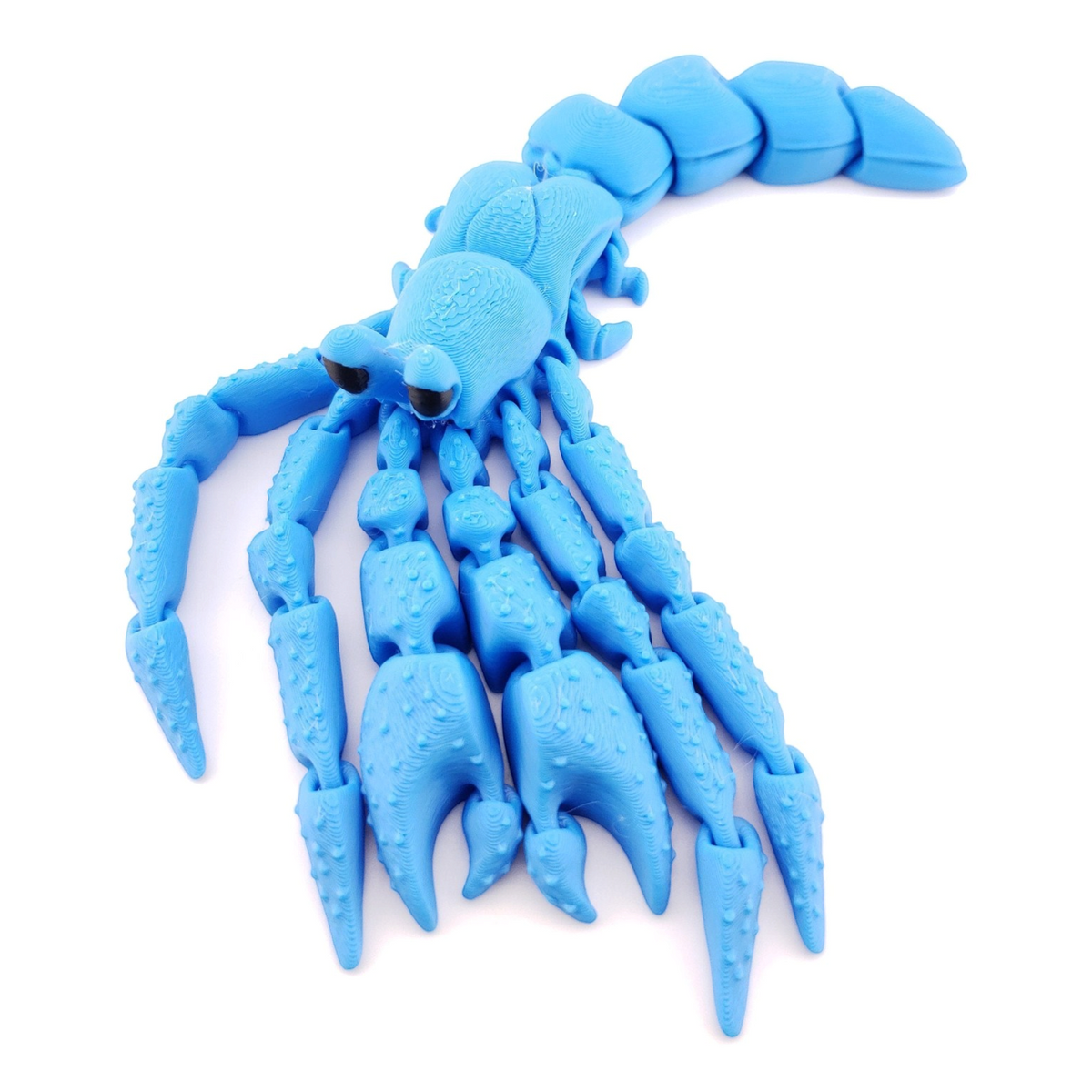 1 Articulated Hermit Crab -- Decor Gift - 3D Printed Fidget Fantasy Creature - Customizable Colors - Authorized Seller