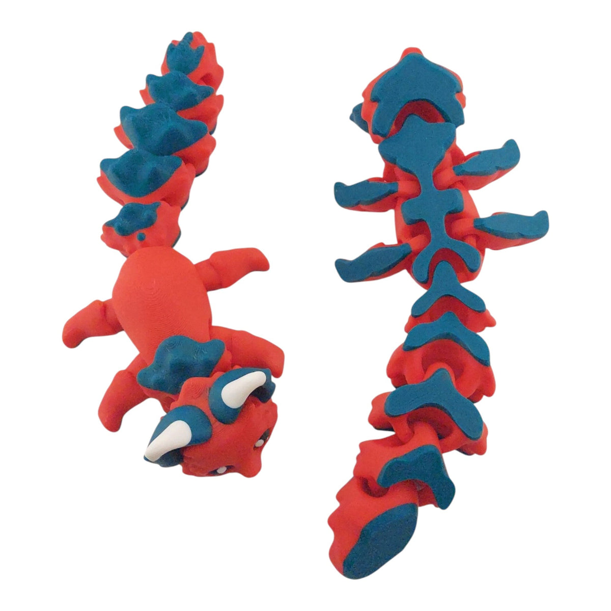 Articulated Holly the Christmas Flexi Fox 7.5 Inches - 3D Printed Fidget Fantasy Creature - Authorized Seller