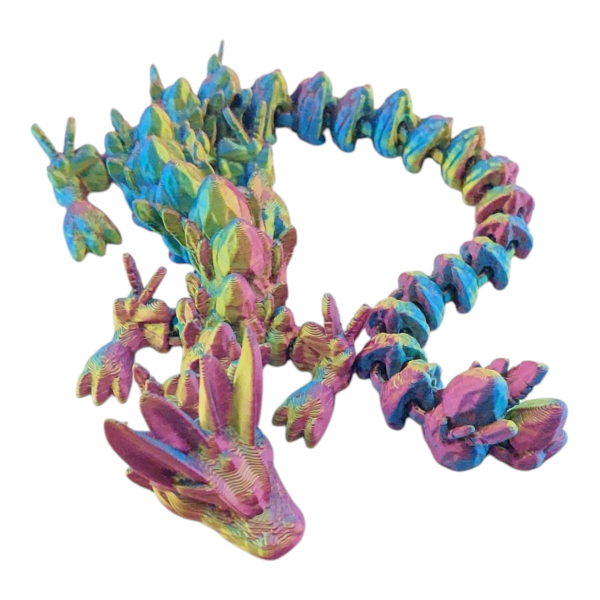 Articulated Easter Egg Dragon - Flexible Sensory Toy - Unique Gift