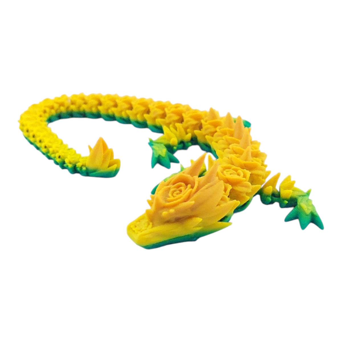 12 Inch Rose Dragon And Matching Egg! - Sensory Stress Fidget - Articulated - Cinderwing3d - 3D Printed Dragon - Unique Gift