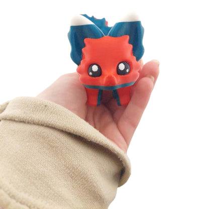 Articulated Holly the Christmas Flexi Fox 7.5 Inches - 3D Printed Fidget Fantasy Creature - Authorized Seller