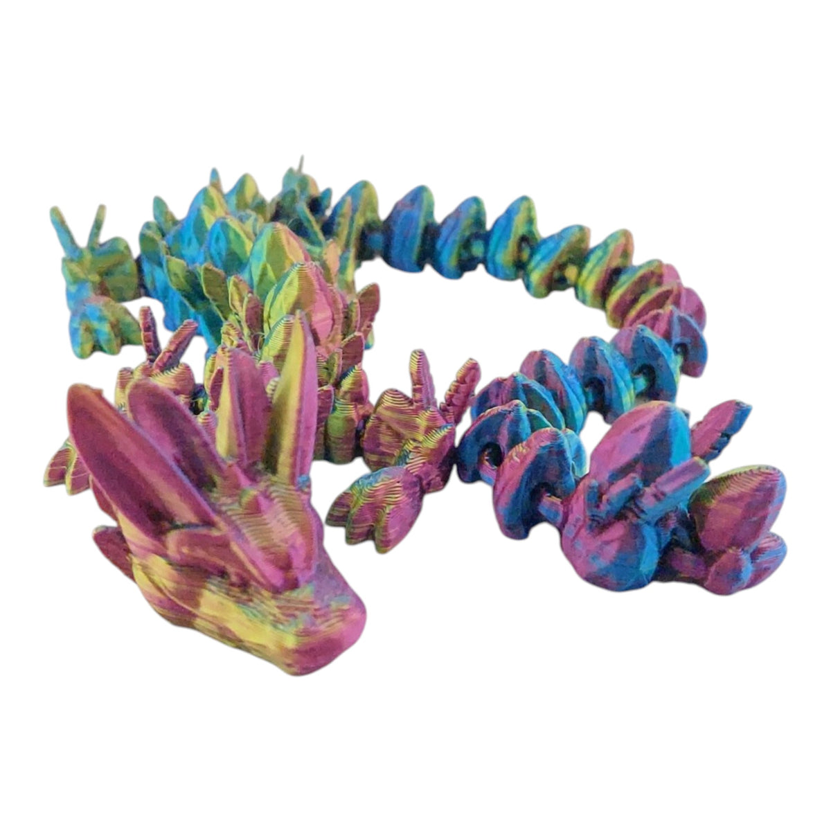 Articulated Easter Egg Dragon - Flexible Sensory Toy - Unique Gift