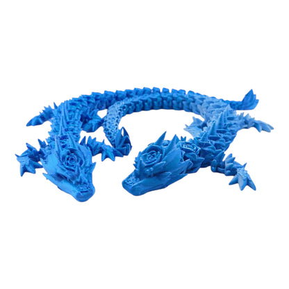12 Inch Rose Dragon And Matching Egg! - Sensory Stress Fidget - Articulated - Cinderwing3d - 3D Printed Dragon - Unique Gift