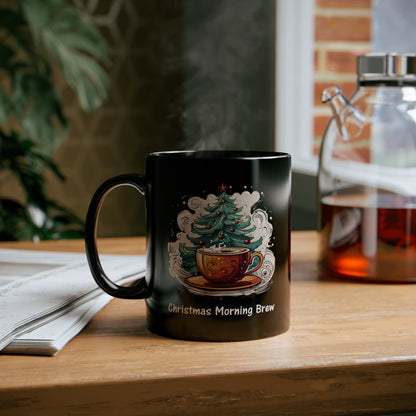 Christmas Morning Brew Mug - Festive Coffee Cup Design, Holiday Beverage Drinkware, Unique Christmas Gift for Coffee Lovers
