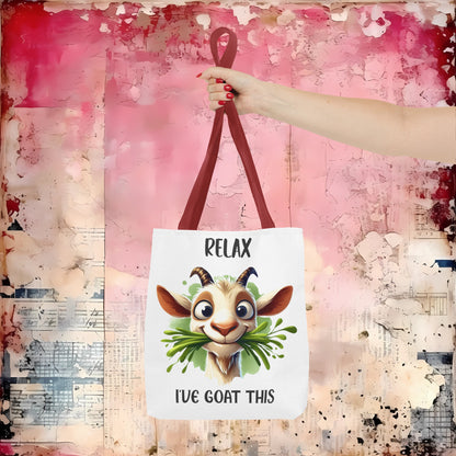 Relax, I've Goat This! Cartoon Tote Bag