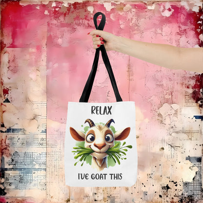 Relax, I've Goat This! Cartoon Tote Bag