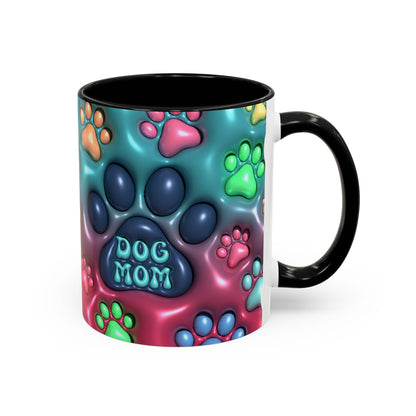 Pet Lover Gift, Pastel Paw Print Mug, Dog Mom Magic Mug