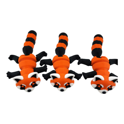 Articulated Red Panda – 3D Printed Poseable Figurine | Cute Collectible Desk or Shelf Decor