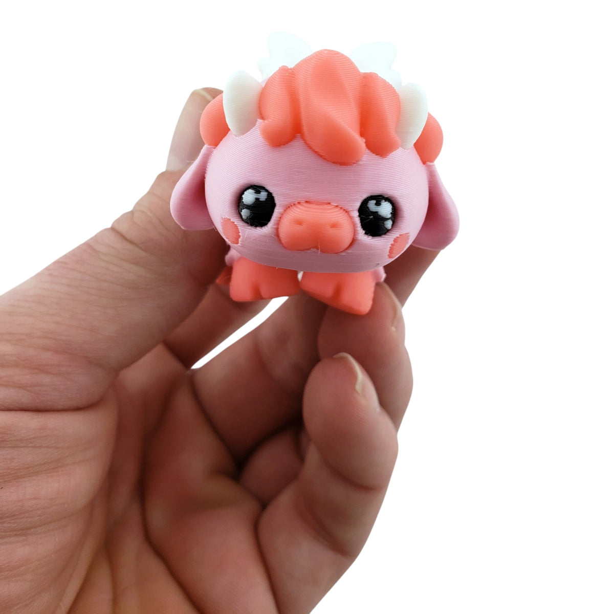 Cupid Cow 5-inch 3D printed collectible