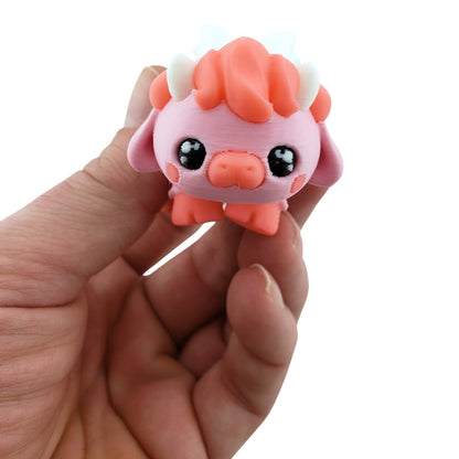 Cupid Cow 5-inch 3D printed collectible